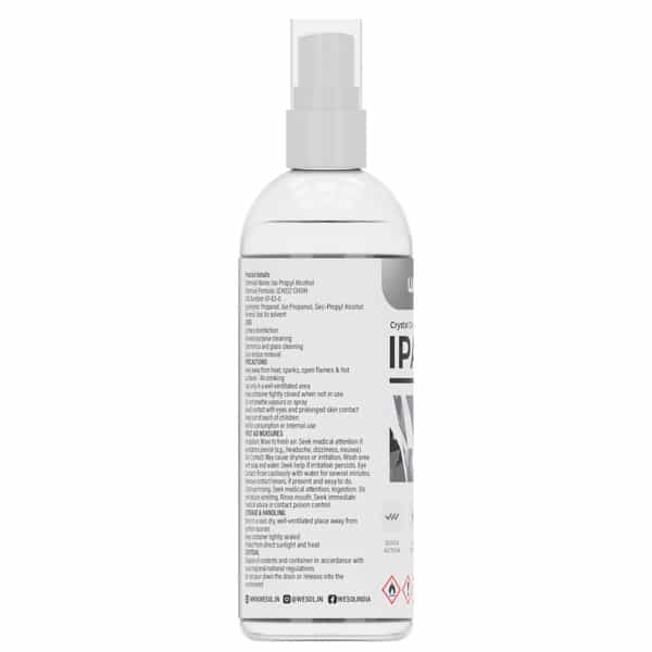 Wesol Ipa Isopropyl Alcohol 99.9% Electronics Cleaner Spray 100 Ml