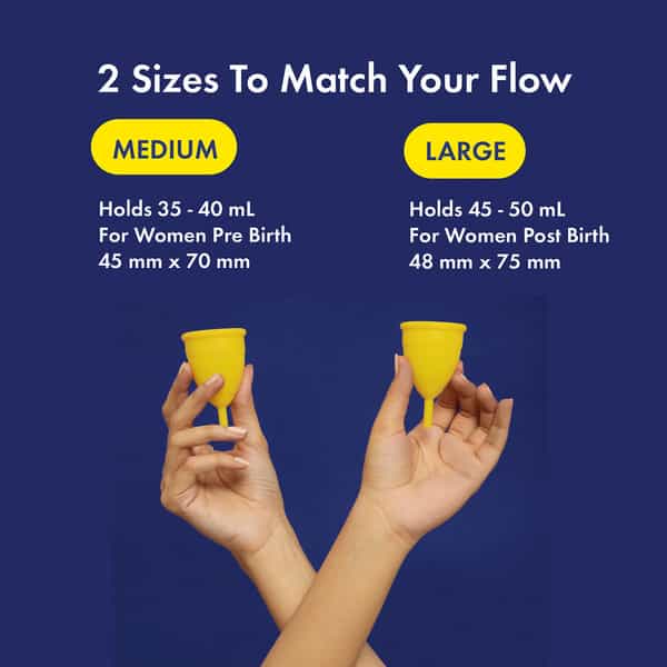 Heyday Reusable Medium Menstrual Cup (1 Cup | Regular Flow)