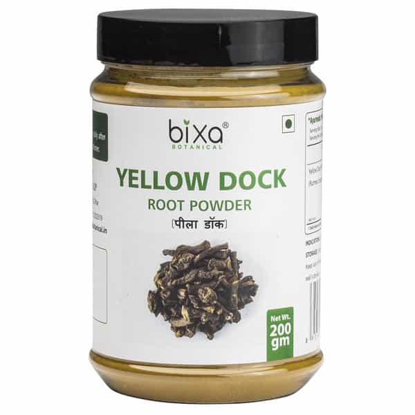 Bixa Botanical Yellow Dock Powder (Rumex Crispus) Herbal Supplement For Chronic Skin Problems(200G)