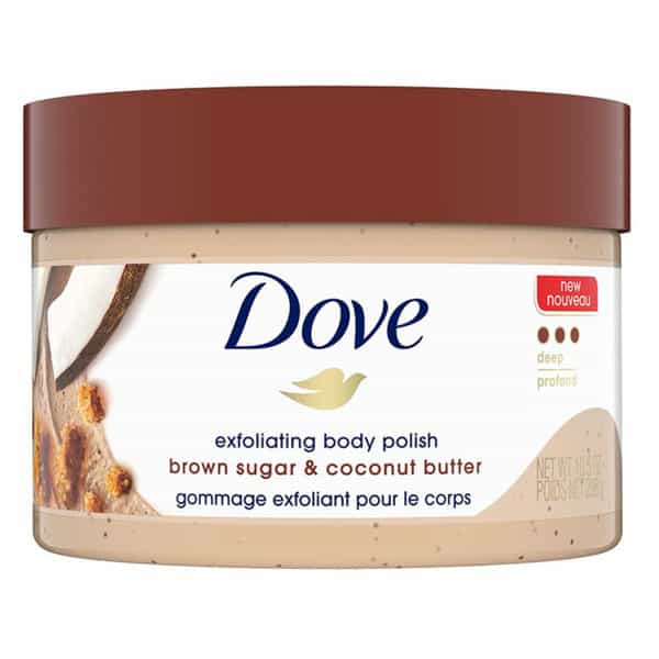 Dove Exfoliating Body Polish Scrub Brown Sugar & Coconut Butter For Dry Skin | 298G
