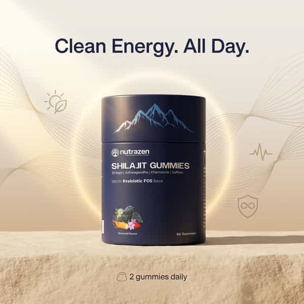 Nutrazen Shilajit Gummies | Himalayan Shilajit | Tamarind Flavour | 60 Pcs