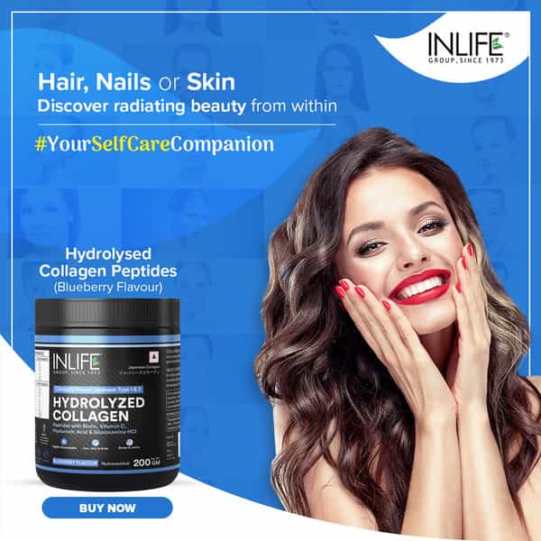 Inlife Japanese Collagen Supplements For Women & Men (Blueberry | Collagen | 200G)