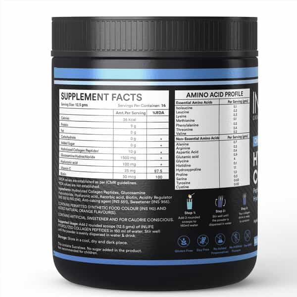 Inlife Japanese Collagen Supplements For Women & Men (Blueberry | Collagen | 200G)