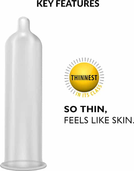 Skore Skin Thin Condoms - 10 And Cool Lubes - 50 Ml