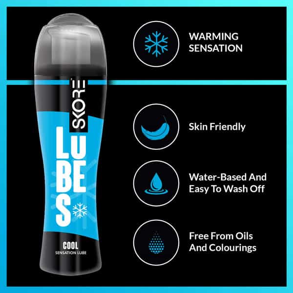 Skore Skin Thin Condoms - 10 And Cool Lubes - 50 Ml
