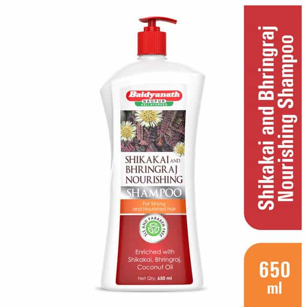 Baidyanath Shikakai And Bhringraj Nourishing Shampoo 650Ml | Hair Strong Shampoo | Coconut Oil