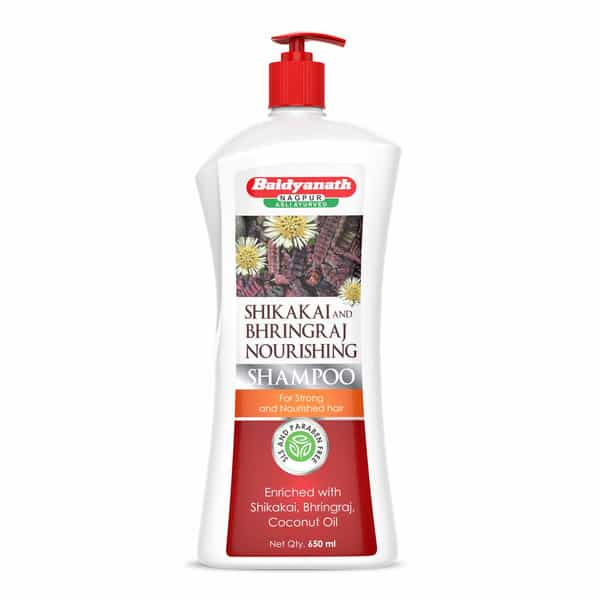Baidyanath Shikakai And Bhringraj Nourishing Shampoo 650Ml | Hair Strong Shampoo | Coconut Oil