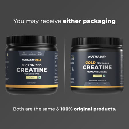 Nutrabay Gold Micronised Creatine Monohydrate - 250G | Lemon|Pre/Post Workout Supplement