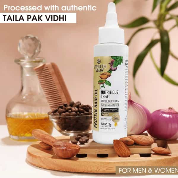 Ayouthveda Anti-Hairfall Tonic Gift Pack With 42 Botanicals To Promote Healthy Hair Growth 400 Ml