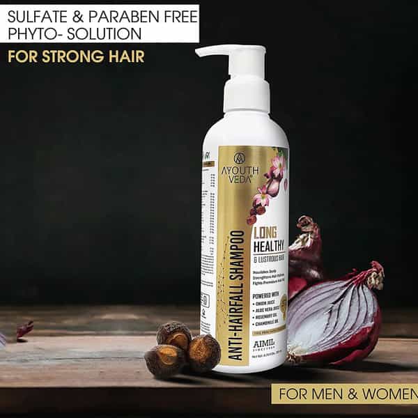 Ayouthveda Anti-Hairfall Tonic Gift Pack With 42 Botanicals To Promote Healthy Hair Growth 400 Ml