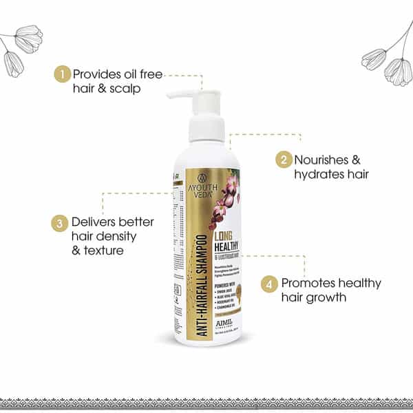 Ayouthveda Anti-Hairfall Tonic Gift Pack With 42 Botanicals To Promote Healthy Hair Growth 400 Ml