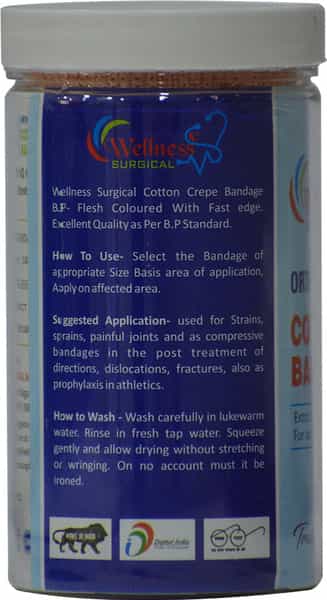 Wellness Surgical Crepe Bandage 10 Cm * 4 Mts