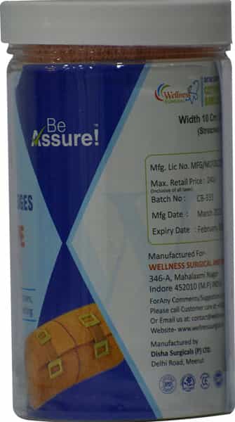 Wellness Surgical Crepe Bandage 10 Cm * 4 Mts