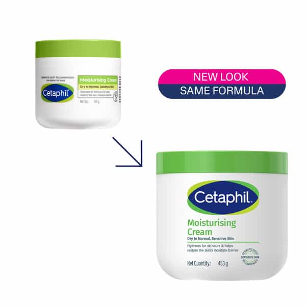Cetaphil Moisturising Cream | Dry To Normal Sensitive Skin | 453 Gm