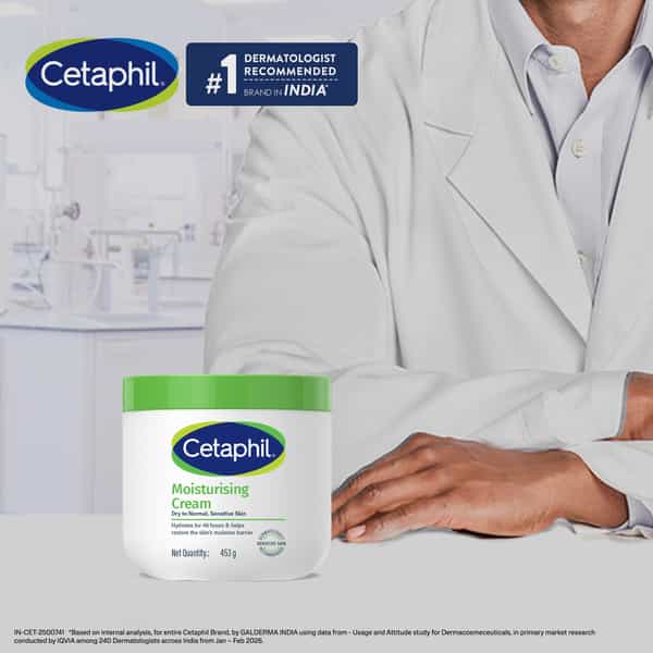 Cetaphil Moisturising Cream | Dry To Normal Sensitive Skin | 453 Gm