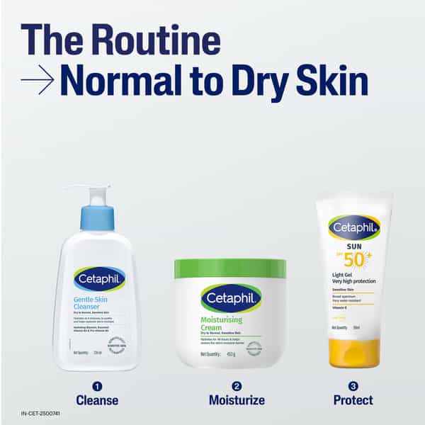 Cetaphil Moisturising Cream | Dry To Normal Sensitive Skin | 453 Gm