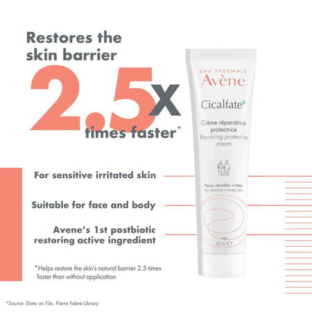 Avene Cicalfate Plus Restorative Protective Cream For Sensitive Skin 40 Ml