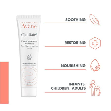 Avene Cicalfate Plus Restorative Protective Cream For Sensitive Skin 40 Ml