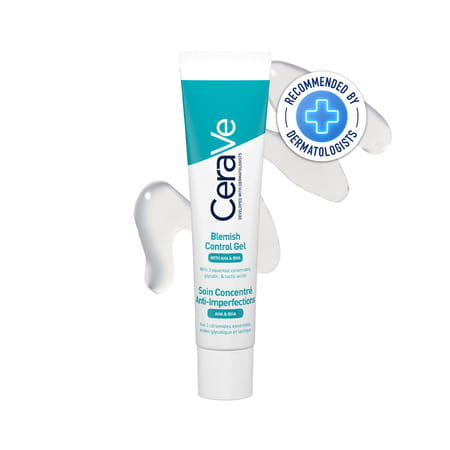 Cerave Blemish Control Gel With 2% Salicylic Acid | Aha & Niacinamide For Acne Spot Treatment 40ml