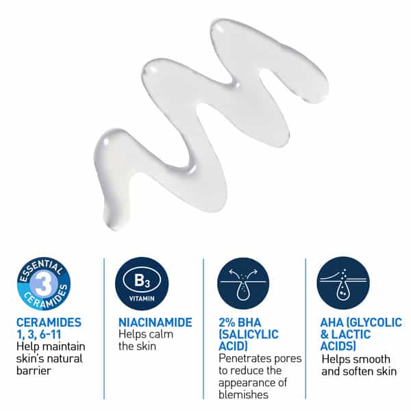 Cerave Blemish Control Gel With 2% Salicylic Acid | Aha & Niacinamide For Acne Spot Treatment 40Ml
