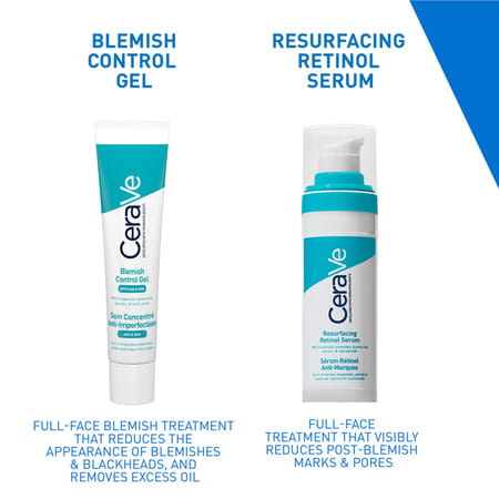 Cerave Blemish Control Gel With 2% Salicylic Acid, Aha & Niacinamide For Acne Spot Treatment 40ml