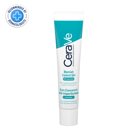 Cerave Blemish Control Gel With 2% Salicylic Acid | Aha & Niacinamide For Acne Spot Treatment 40Ml