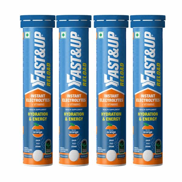 Fast&Up Reload Instant Hydration And Energy Drink - 80 Effervescent Tablets -Orange Flavour