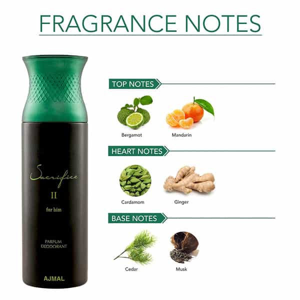 Ajmal 2 Sacrifice Ii For Him For Men & 2 Distraction For Men & Women Deo Each 200Ml Combo Pack Of 4
