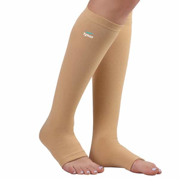 Tynor Compression Stocking Below Knee Classic Beige Xl Pack Of 2