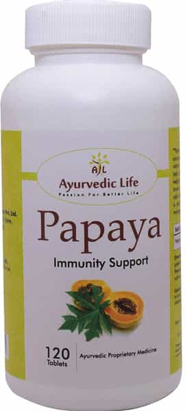 Al-Ayurvedic Life Papaya 120 Tablets Pack Of 4