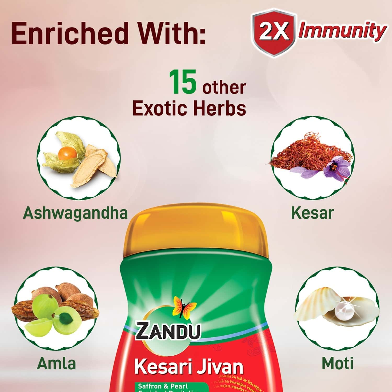 Zandu Kesari Jivan Health Supplement Bottle Of 450 G