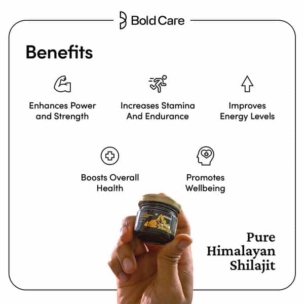Bold Care Himalayan Shilajit Resin - Authentic | Pure & Premium Quality - 20G