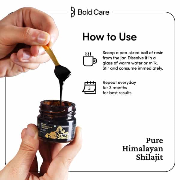 Bold Care Himalayan Shilajit Resin - Authentic | Pure & Premium Quality - 20G