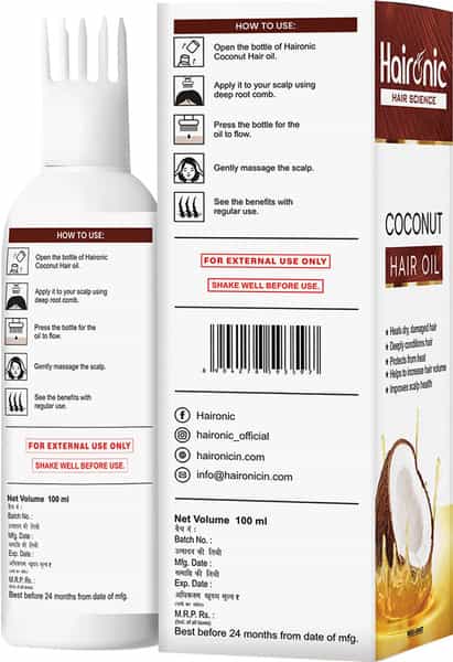 Haironic Hair Science Coconut Hair Oil 100Ml