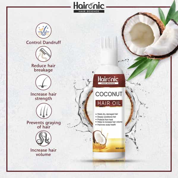 Haironic Hair Science Coconut Hair Oil 100Ml