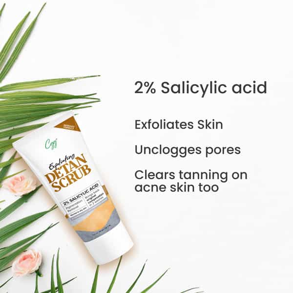 Cgg Cosmetics Detan Scrub Pigmentation Removal With 2% Salicylic Acid -50Gm