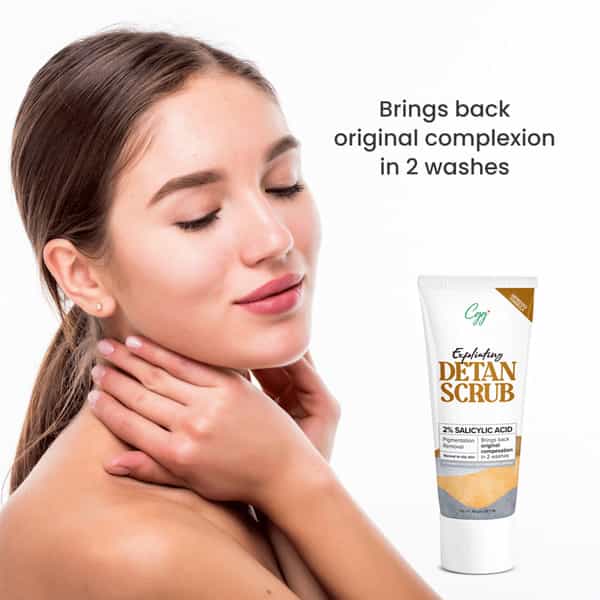 Cgg Cosmetics Detan Scrub Pigmentation Removal With 2% Salicylic Acid -50Gm