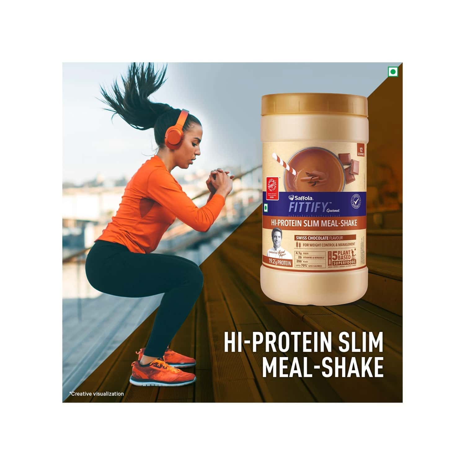 Buy SAFFOLA FITTIFY HI-PROTEIN SLIM MEAL SHAKE, SWISS CHOCOLATE, BUY 1 ...