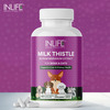 Inlife Milk Thistle Capsules For Dogs & Cats | Liver Detox & Kidney Health | 400Mg - 60 Veg Capsules