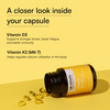 Hk Vitals Vitamin D3 + K2 (Mk-7) (600 Iu) D3 And K2 For Higher Absorption (90 Capsules)