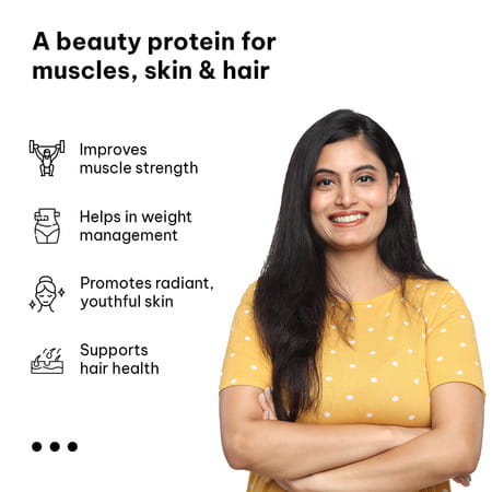 Hk Vitals Protein For Women With Triple Blend Protein (Chocolate | 1kg / 2.2lbs) | Collagen