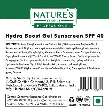 Nature'S Essence Hydra Boost Gel Sunscreen Spf40 80g