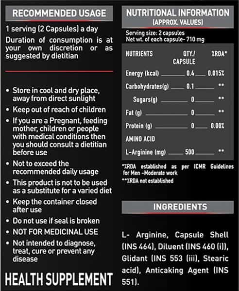Muscleblaze L-Arginine 90 Capsules