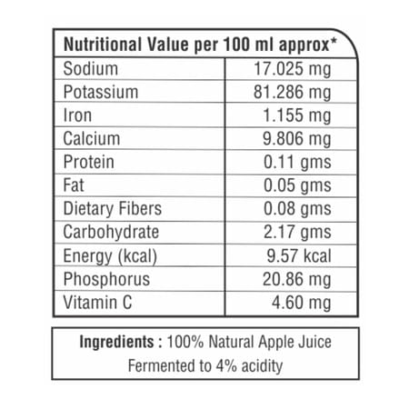 Pure Nutrition Raw Apple Cider Vinegar With Mother For Metabolic Weight Loss - 500ml