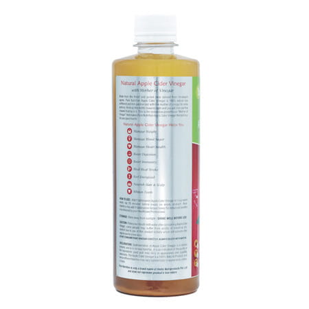 Pure Nutrition Raw Apple Cider Vinegar With Mother For Metabolic Weight Loss - 500ml
