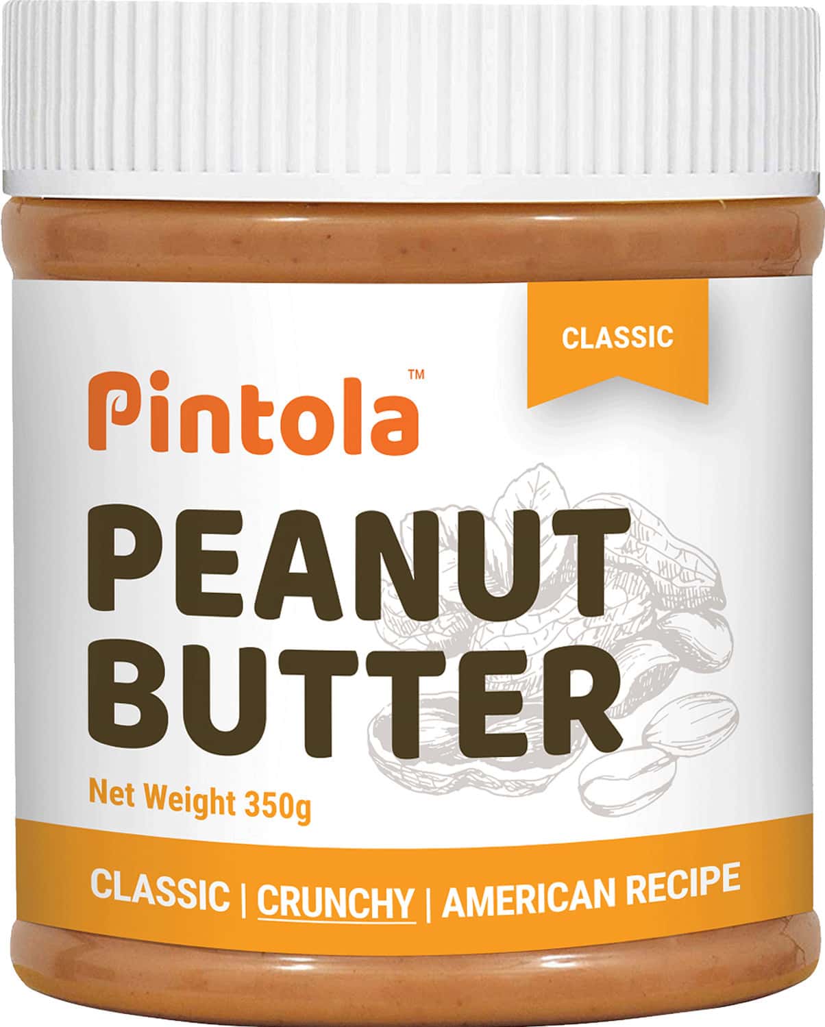 Pintola Classic Peanut Crunchy Butter 350 Gm