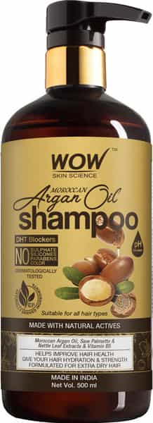Wow Skin Science Moroccan Argan Oil Shampoo - 500 Ml