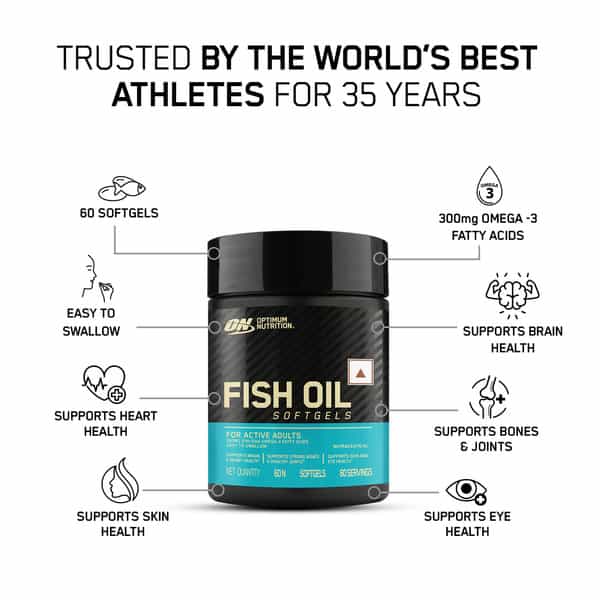 Optimum Nutrition Fish Oil 1000Mg Bottle Of 60 Capsules