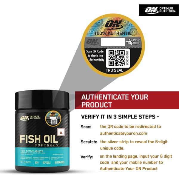 Optimum Nutrition Fish Oil 1000Mg Bottle Of 60 Capsules