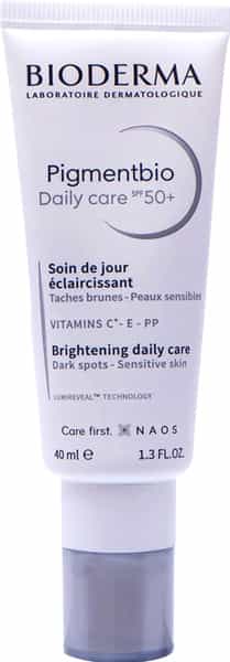 Bioderma Pigmentbio Daily Care Spf 50+ Brightening Cream For Dark Spots | Tube Of 40 Ml